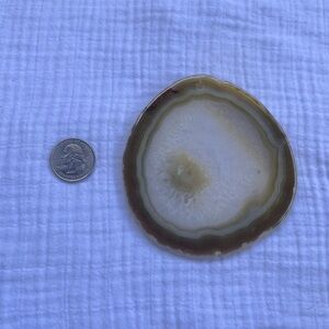 Drilled Agate Plate/Slab Crystal